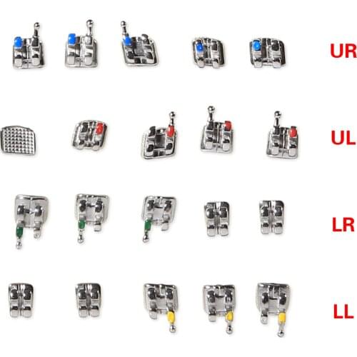 10 Packs Dental Orthodontic Bracket Brace Mini /Standard Roth /MBT Slot 022 Hooks 345/3