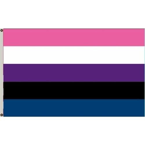 3x5ft Genderfluid people Flag Large Indoor Outdoor Flag custom hobby banner flag