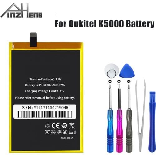 PINZHENG 5000mAh Hight Capacity Battery For Oukitel K5000 Replacement Batteries For Oukitel K5000 Mobile Phone Bateria