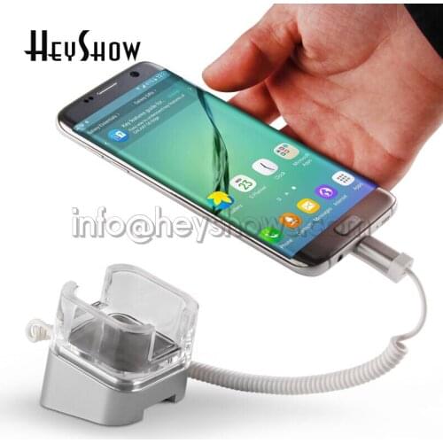 Mobile Phone Security Acrylic Stand Telephone Burglar Alarm System Display Smart Phone Anti-Theft Device Holder For Exhibition