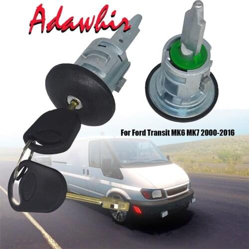 Car Front Left & Right Door Lock Barrels for Ford Transit MK6 MK7 2000-2016 060638 YC15-V220K51AA 4060639 YC15-V22