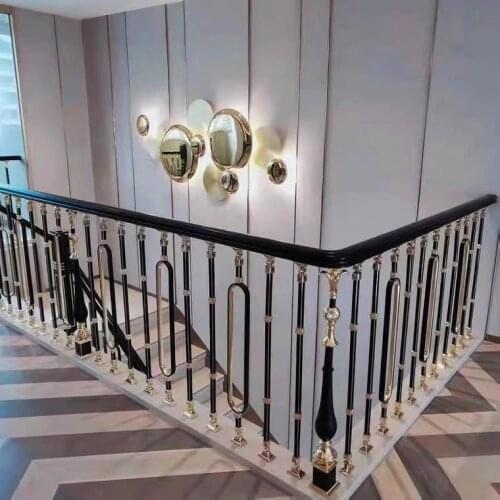 Freeshipping Stair Handrail Railing Column Villa Duplex Loft Fence Platform Bay Window Balcony Stainless Steel Guardrail
