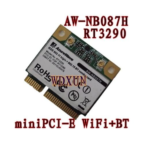 AzureWave AW-NB087H Ralink RT3290 Chipset IEEE 802.11 b/g/n 150Mbps with Bluetooth 3.0HS Half Size MINI PCIe Wi-Fi Card WLAN
