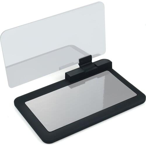 Head Up Display Holder, Smartphone Holder, Max 6 Inches HD Reflector for Car HUD GPS Navigation Image with Reflection Film Glass