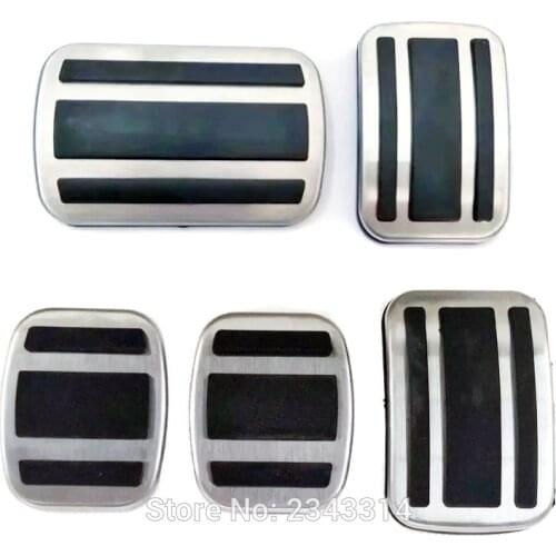For Peugeot 3008 GT 4008 5008 2017 2018 Aluminum AT/MT Accelerator Pedal Gas Brake Pad Pedal Protectors Interior Car Accessories