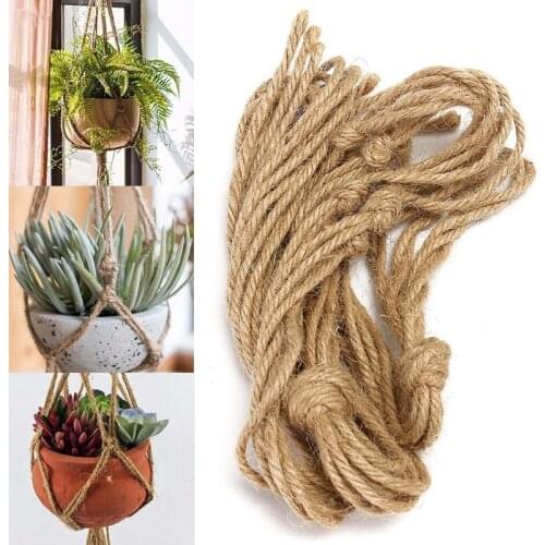 1pc Handmade Macrame Plant Hanger Horticultural Greening Flowers Pot Hanging Basket Net Wall Balcony Courtyard Garden Decoration