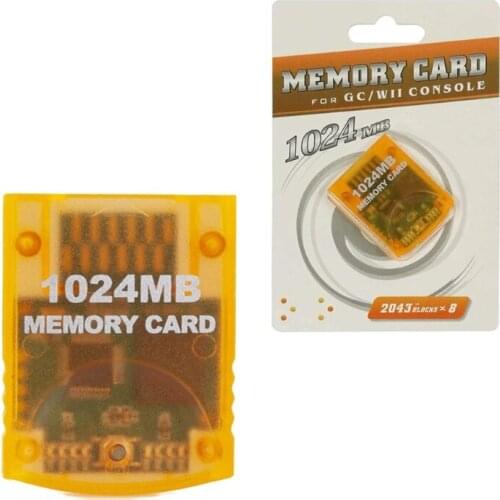 H7JA Memory Card For Wii Console 1024MB Memory Storage Card For-GameCube GC Saver