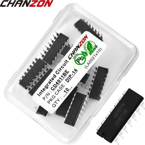10PCS/LOT CD4011BE DIP DIP14 CD4011 TC4011BP CMOS NAND GATES IC Integrated Circuit Semiconductor New Original In Stock