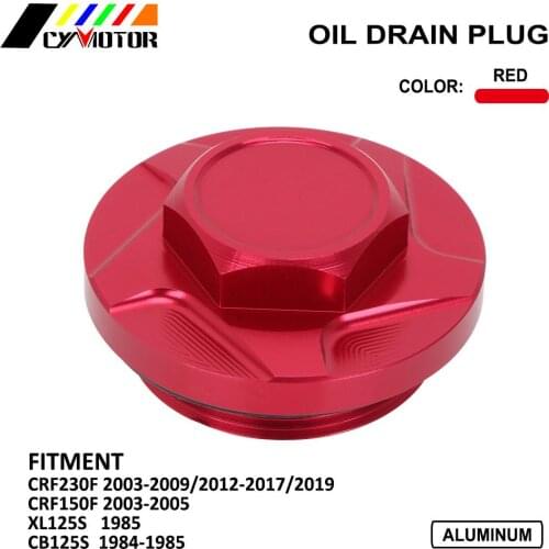 Motorcycle CNC Aluminum Oil Clutch Cover Drain Plug For Honda CRF230F 03-09 12-17 19 CRF150F CRF 230F 150F XL125S CB125S 84-85