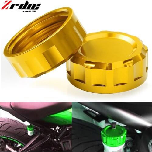 Motorcycle Cylinder Reservoir Cover Fluid Reservoir Cap For Kawasaki ZX300R ZX6R Z800 Z750R Z750 ZX10R Z1000SX Z1000 2013 2014