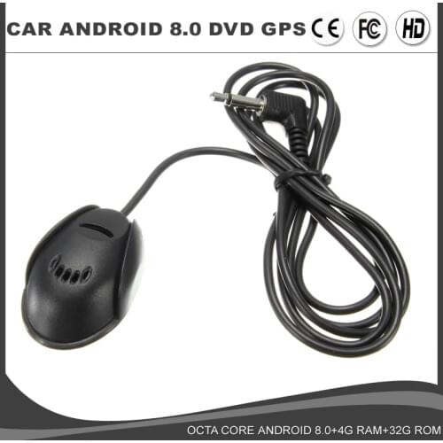 Microphone For Headrest Stereo External Microphone Mini MIC for Car Android DVD GPS Player Vehicle with 3.5MM Jack