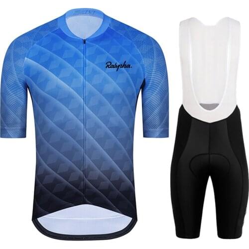 2021 New Summer Pro Team Ralvpha Mens mtb Bike wear Breathable Mountain Bicycle Clothes Sportwears cycling clothing Kits