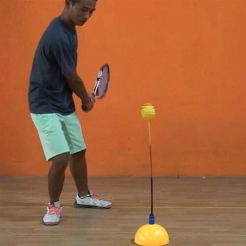 Portable Practice Training Ball Machine Stereotype Tool Tennis Swing Accessories Trainer Self-study Partner For Beginners R7Z0