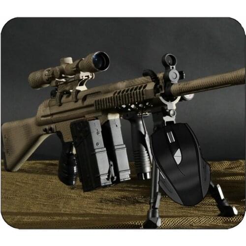 Professional Mousepad Military Weapon Assault Rifle Non-Slip Rubber Mousepad