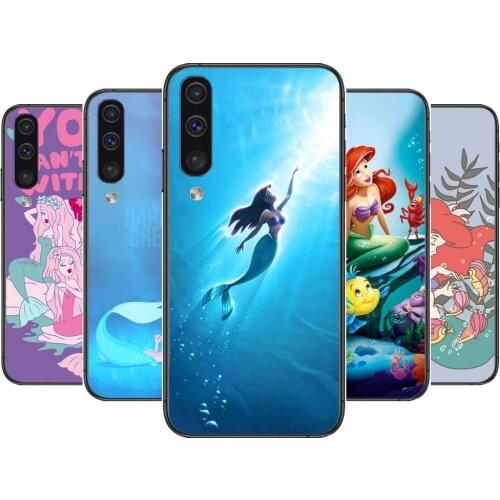Pink Aqua Mermaid Phone cover hull For SamSung Galaxy S8 S9 S10E S20 S21 S5 S30 Plus S20 fe 5G Lite Ultra black soft case