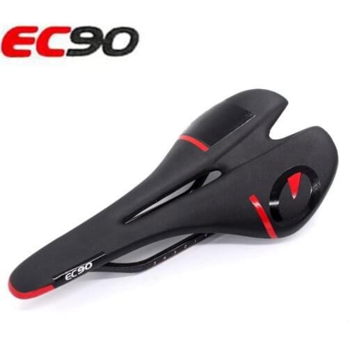 EC90 MTB Road Bicycle Seat Saddle Hollow Design carbon fiber bow Saddle Ultra-light comfortable Cycling Racing Seat parts