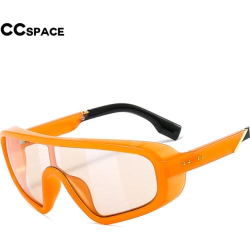 46602 One Lens Oversized Goggle Sunglasses Men Women Fashion Shades UV400 Vintage Glasses