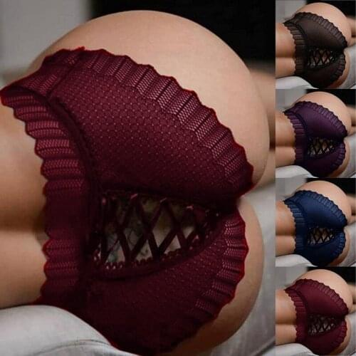 High Waist Lace Underwear Woman Sexy Panties Women Thongs and G Strings Ladies Hollow Out Underpants Intimates Lingerie
