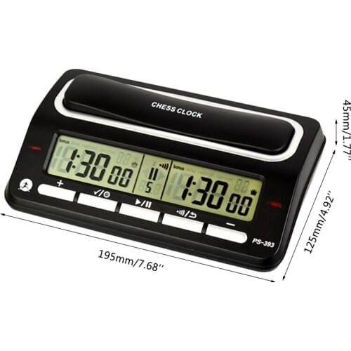 Advanced Chess Digital Timer Chess Clock Count Up Down Board Game Clock D0LB