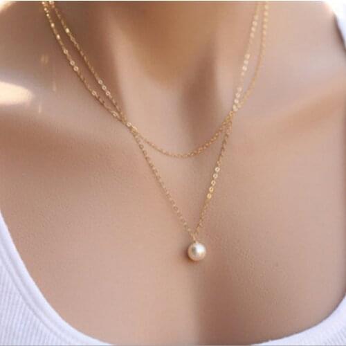 Long Chain Necklace Women Fashion Jewelry Accessories Female Pendant Necklace Titanium Steel Neck Jewelry 2019 Alloy Body Chain