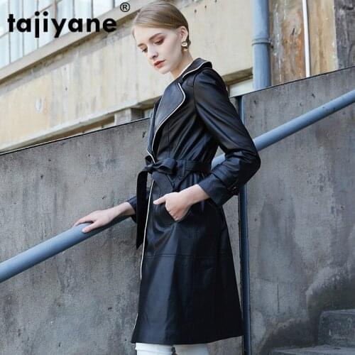 Tajiyane Womens Leather Jacket Motocycle Clothes Coats and Jackets Women Sheepskin Coat Female Womens Clothing SS19-1WPY554