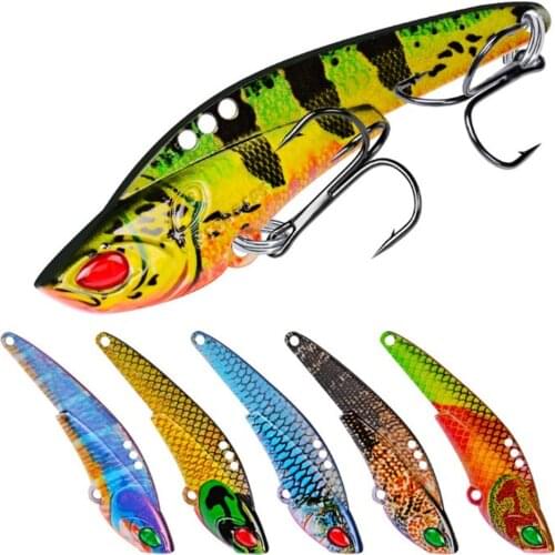 1pcs 2018 New Arrival Metal VIB Fishing Lure Hard Bait 6cm 12g Flying Fishing Tackle Vibration Spoon Spinner Sinking Bait