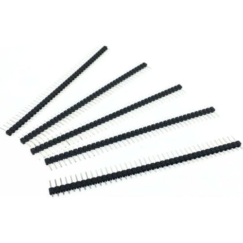 10pcs 1x40pin 2.54mm Male PCB Single Row Straight Header Strip Connector 40Pin