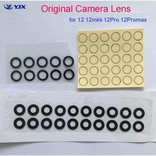 10pcs Original New Back Camera Glass Lens for iPhone 12 12mini Pro max Rear Camera Glass Broken Replacement Parts
