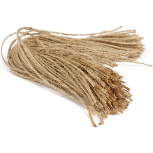 100pcs Vintage Paper Tags Gift Tags Decorative Tags with Round Shape