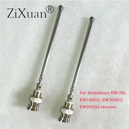 2PCS Mic Antenna For Sennheiser EW100 EW300 EW500 G2 Receiver 400-900MHz BNC Receive Signal Wireless Microphone Mic Antenna