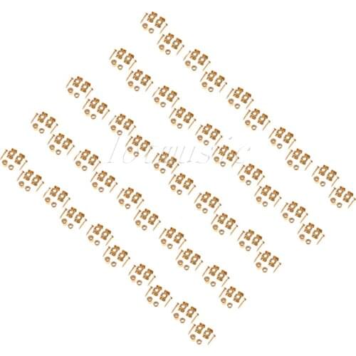 50 Sets Gold String Tree Guide Retainer Body Custom for Electric Guitar Replacement Parts