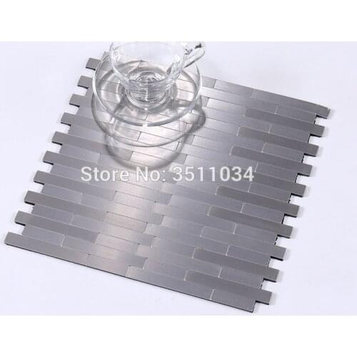 Hot sales strip shape aluminum composite panel metal mosaic tile for home interior decoration /wallpapers,home decor