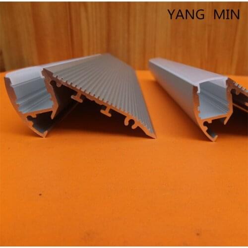 Free Shipping 2m/pcs 20m/lot Led Stair Nosing Aluminum Led Profile Step Stair For House Staircase