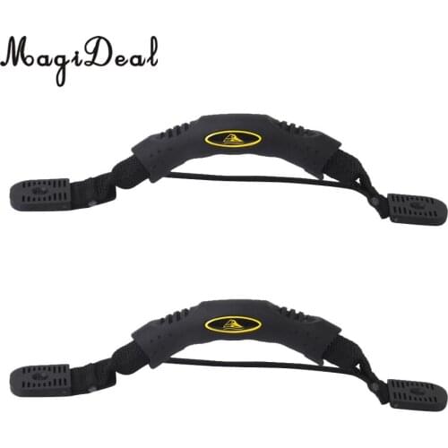 MagiDeal 2pcs Marine Kayak Canoe Side Mount Carry Handle with Bungee Cord Accessories for Fishing Flatable Boat Dinghy Yacht