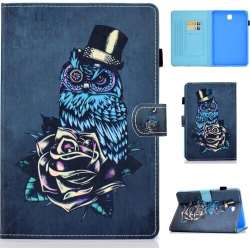 Case For Samsung Galaxy Tab A 8.0 2015 T350 T355 SM-T350 Shell Protective PU Leather Stand Magnet Smart Funda Cover Pattern