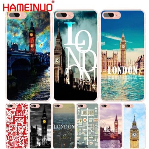 HAMEINUO London Art cell phone Cover case for iphone 4 4s 5 5s SE 5c 6 6s 7 8 X plus