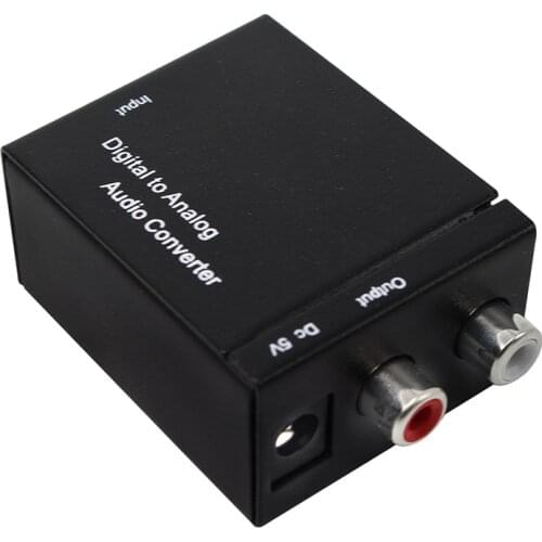 Digital To Analog Audio Converter Digital Optical Coaxial RCA Toslink Signal to Analog Audio Converter Home Theater For DVD TV