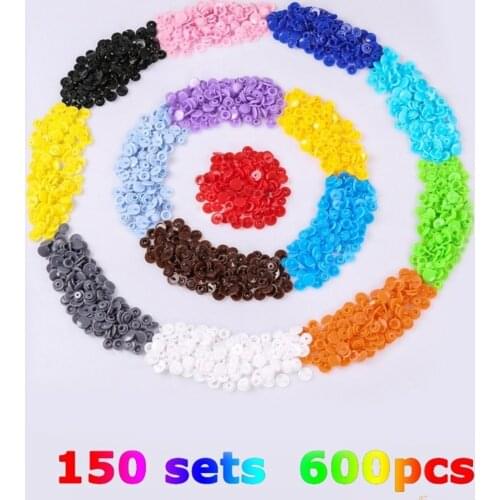 600PCS 1440PCS Resin Nylon Plastic Childrens Four Buttons Kit Color Round Button Bags Buckle Multicolor Set