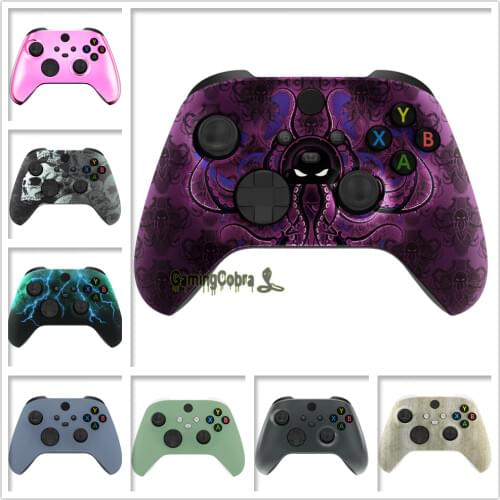 EXtremeRate Replacement Front Housing Shell Custom Cover Faceplate for X-box Series S Controller - Controller NOT Included