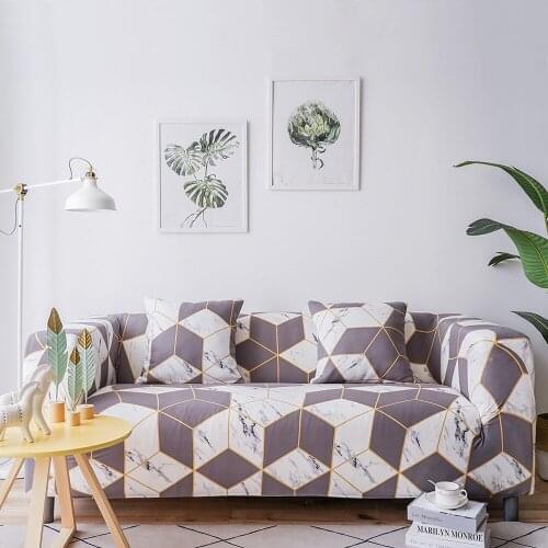 Elastic Sofa Slipcovers Modern Sofa Cover for Living Room Sectional Corner L-shape Chair Protector Couch Cover 1/2/3/4 Seater