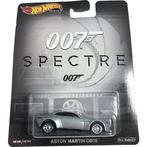 Hot Wheels 1/64 Car ASTON MARTIN DB10 007 Spectre Movie'Car Real Rides Metal Diecast Model Car
