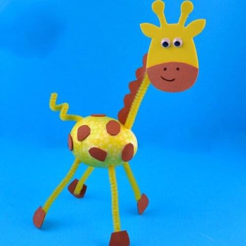 Toys For Children Crafts Kids DIY Homemade 3D Animal Kindergarten Learning Early Education Toys Montessori Teaching Aids