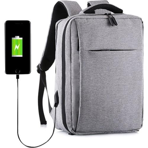Fashion 15.6 inch laptop oxford backpack usb charging computer backpacks casual style bags men business travel backpack
