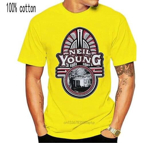 Rare Unworn Official NEIL YOUNG Merchandise TOUR 2007 Star Rare T-Shirt O-Neck Fashion Casual High Quality Print T Shirt