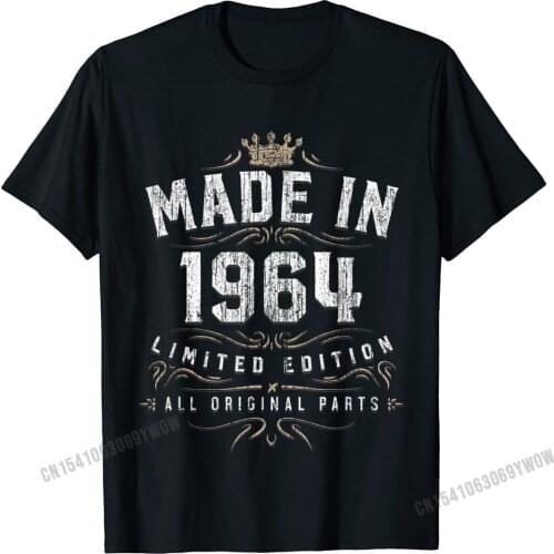 Made In 1964 Shirt Birthday 55 Limited Edition Image Camisas Men Casual Tops T Shirt For Men Dominant Cotton T Shirt Customized