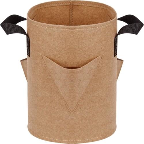 Garden Planting Grow Bag Planter Pot With Handles Convenience For Being Folded And Stored During Idle Visualization Pockets