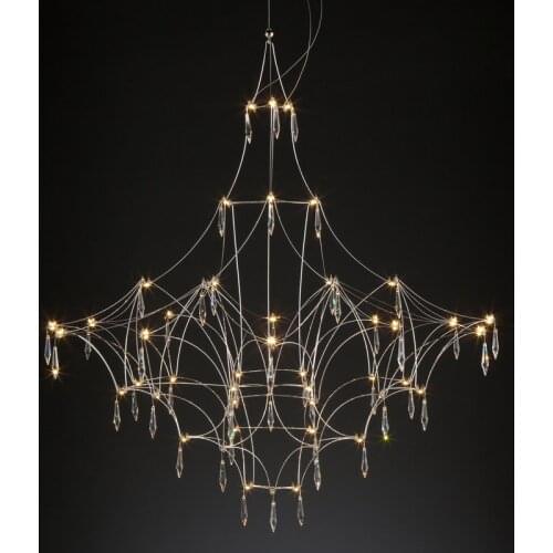 Modern Crystal Chandelier A Art Decor Suspension LED Lamp For Living Room Dining Room Bedroom Home Lighting Chandelier