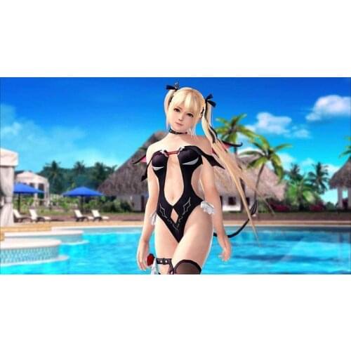 Custom made/size Marie Rose Little Devil Swimsuit Cosplay Costume sexy swimwear sexy lingeries