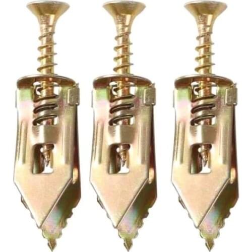 Carbon Steel Hollow Wall Anchor Tapping Screw Self Drilling Anchors Screws Heavy Duty Metal Wall Anchor（20 Pieces