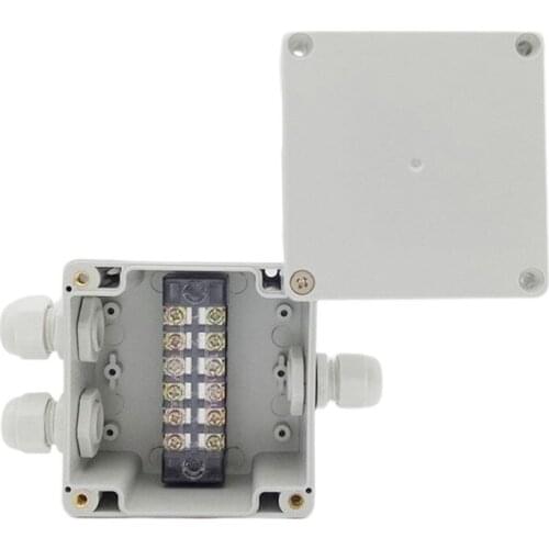 Waterproof Enclosure Case Electrical Junction Box Connector Terminal Wire Cable 83x81x56mm